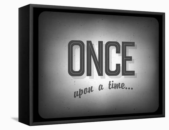 Old Cinema Phrase (Once Upon A Time)-pashabo-Framed Stretched Canvas
