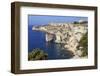 Old citadel and cliffs, interesting rock formations, Bonifacio, Corsica, France, Mediterranean, Eur-Eleanor Scriven-Framed Photographic Print