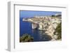 Old citadel and cliffs, interesting rock formations, Bonifacio, Corsica, France, Mediterranean, Eur-Eleanor Scriven-Framed Photographic Print