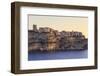 Old citadel at dawn, in early morning light, seen from the sea, Bonifacio, Corsica, France, Mediter-Eleanor Scriven-Framed Photographic Print