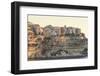 Old citadel townhouses and church at dawn, in early morning light, seen from the sea, Bonifacio, Co-Eleanor Scriven-Framed Photographic Print