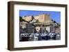 Old citadel view with yachts in the marina, Bonifacio, Corsica, France, Mediterranean, Europe-Eleanor Scriven-Framed Photographic Print