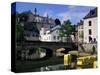Old City and River, Luxembourg City, Luxembourg-Gavin Hellier-Stretched Canvas