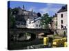 Old City and River, Luxembourg City, Luxembourg-Gavin Hellier-Stretched Canvas