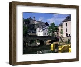 Old City and River, Luxembourg City, Luxembourg-Gavin Hellier-Framed Photographic Print