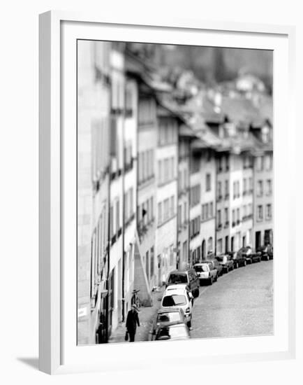 Old City Buildings in Berne, Switzerland-Walter Bibikow-Framed Premium Photographic Print