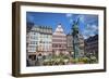 Old City Center Market, Fountain, Frankfurt, Hessen, Germany-Jim Engelbrecht-Framed Photographic Print