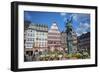 Old City Center Market, Fountain, Frankfurt, Hessen, Germany-Jim Engelbrecht-Framed Photographic Print