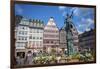 Old City Center Market, Fountain, Frankfurt, Hessen, Germany-Jim Engelbrecht-Framed Photographic Print