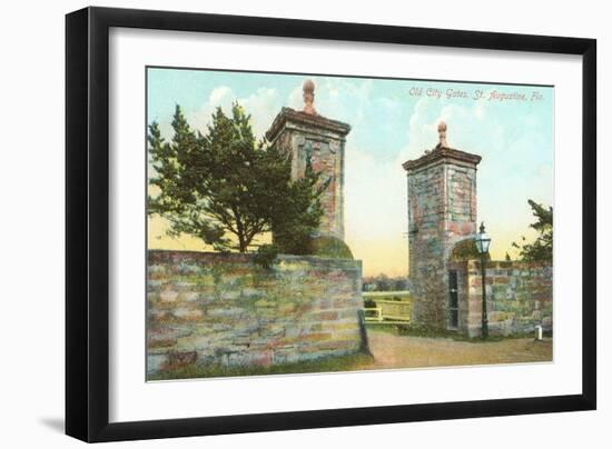 Old City Gates, St. Augustine, Florida-null-Framed Art Print