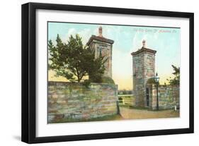 Old City Gates, St. Augustine, Florida-null-Framed Art Print