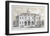Old City Hall, New York, in 1776, from 'Valentine's Manual', Engraved by George Hayward, 1856-David Grim-Framed Giclee Print