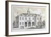 Old City Hall, New York, in 1776, from 'Valentine's Manual', Engraved by George Hayward, 1856-David Grim-Framed Giclee Print