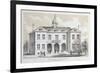 Old City Hall, New York, in 1776, from 'Valentine's Manual', Engraved by George Hayward, 1856-David Grim-Framed Giclee Print