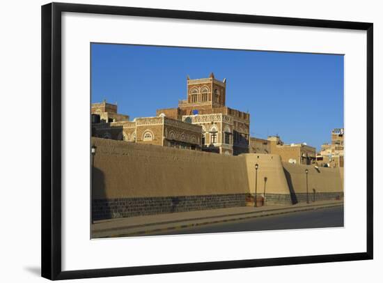 Old City of Sanaa, UNESCO World Heritage Site, Yemen, Middle East-Bruno Morandi-Framed Photographic Print