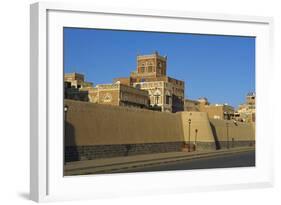 Old City of Sanaa, UNESCO World Heritage Site, Yemen, Middle East-Bruno Morandi-Framed Photographic Print