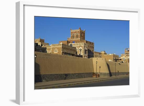 Old City of Sanaa, UNESCO World Heritage Site, Yemen, Middle East-Bruno Morandi-Framed Photographic Print