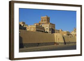 Old City of Sanaa, UNESCO World Heritage Site, Yemen, Middle East-Bruno Morandi-Framed Photographic Print