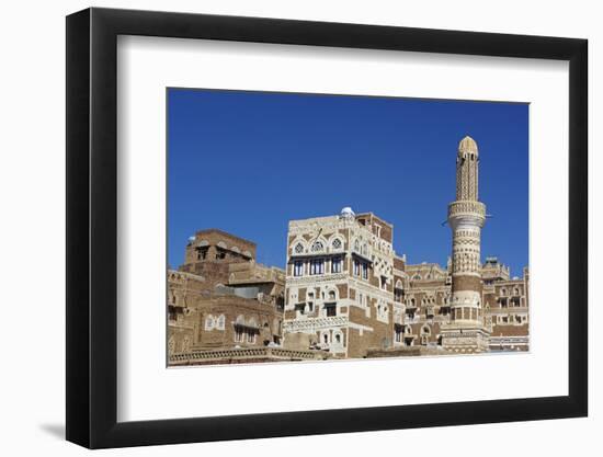 Old City of Sanaa, UNESCO World Heritage Site, Yemen, Middle East-Bruno Morandi-Framed Photographic Print