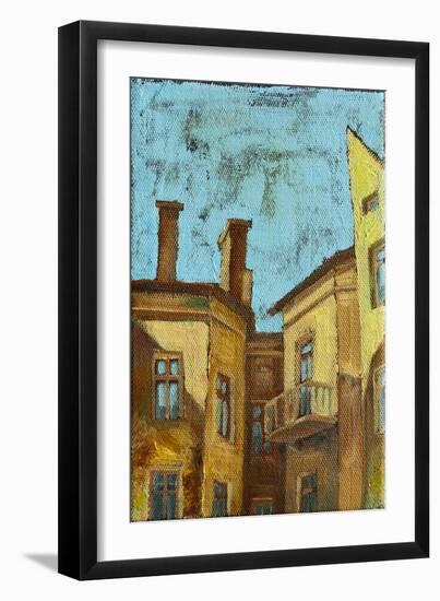 Old City Puildings-Leks-Framed Art Print