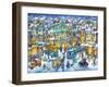 Old City Snow-Bill Bell-Framed Giclee Print