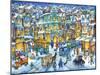 Old City Snow-Bill Bell-Mounted Giclee Print