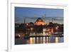 Old City, Suleymaniye Mosque at dusk, Eminonu, Golden Horn, Bosphorus, Istanbul, Turkey, Europe-Wendy Connett-Framed Photographic Print