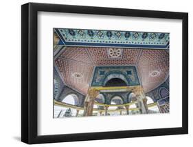 Old City, Temple Mount, Detail of the Dome of the Chain-Massimo Borchi-Framed Premium Photographic Print