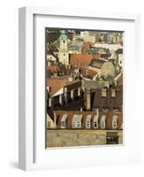 Old City Wall and City, Bratislava, Slovakia-Upperhall-Framed Photographic Print