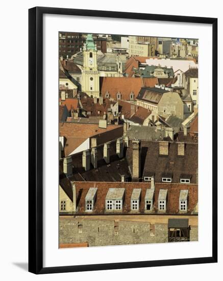 Old City Wall and City, Bratislava, Slovakia-Upperhall-Framed Photographic Print