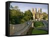 Old City Wall and York Minster, York, Yorkshire, England, United Kingdom, Europe-Scholey Peter-Framed Stretched Canvas