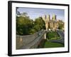 Old City Wall and York Minster, York, Yorkshire, England, United Kingdom, Europe-Scholey Peter-Framed Photographic Print