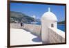 Old City walls and view of coast, Dubrovnik Old Town, UNESCO World Heritage Site, Dubrovnik, Dalmat-Neale Clark-Framed Photographic Print