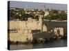 Old City Walls, Rhodes, Dodecanese, Greek Islands, Greece, Europe-Richardson Rolf-Stretched Canvas