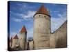 Old City Walls, Tallinn, Estonia-Walter Bibikow-Stretched Canvas