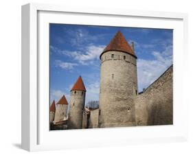 Old City Walls, Tallinn, Estonia-Walter Bibikow-Framed Photographic Print