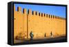 Old City Walls, Tiznit, Morocco, North Africa, Africa-Neil-Framed Stretched Canvas