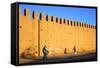 Old City Walls, Tiznit, Morocco, North Africa, Africa-Neil-Framed Stretched Canvas