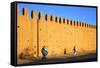 Old City Walls, Tiznit, Morocco, North Africa, Africa-Neil-Framed Stretched Canvas