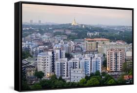 Old City, Yangon (Rangoon), Myanmar (Burma), Asia-Nathalie Cuvelier-Framed Stretched Canvas