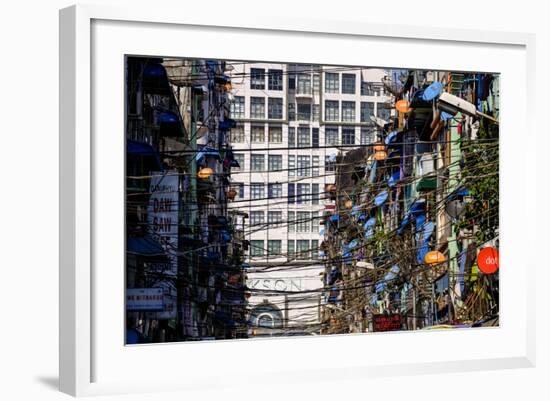 Old City, Yangon (Rangoon), Myanmar (Burma), Asia-Nathalie Cuvelier-Framed Photographic Print