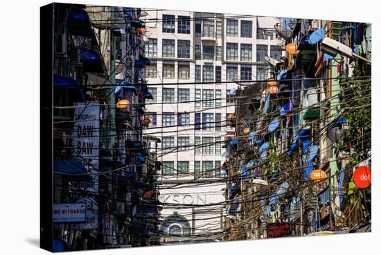 Old City, Yangon (Rangoon), Myanmar (Burma), Asia-Nathalie Cuvelier-Stretched Canvas