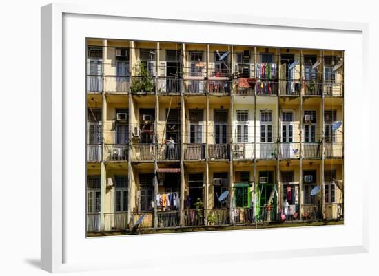 Old City, Yangon (Rangoon), Myanmar (Burma), Asia-Nathalie Cuvelier-Framed Photographic Print