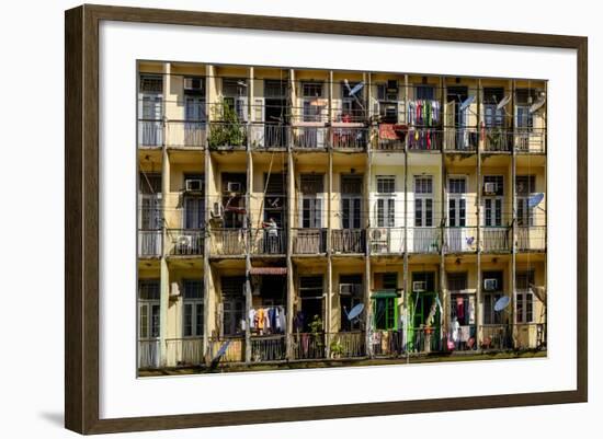 Old City, Yangon (Rangoon), Myanmar (Burma), Asia-Nathalie Cuvelier-Framed Photographic Print