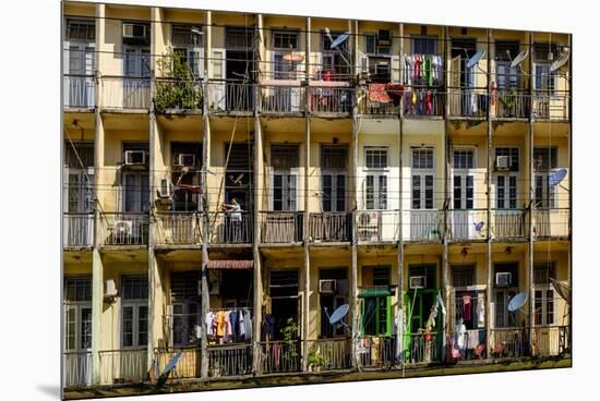 Old City, Yangon (Rangoon), Myanmar (Burma), Asia-Nathalie Cuvelier-Mounted Premium Photographic Print
