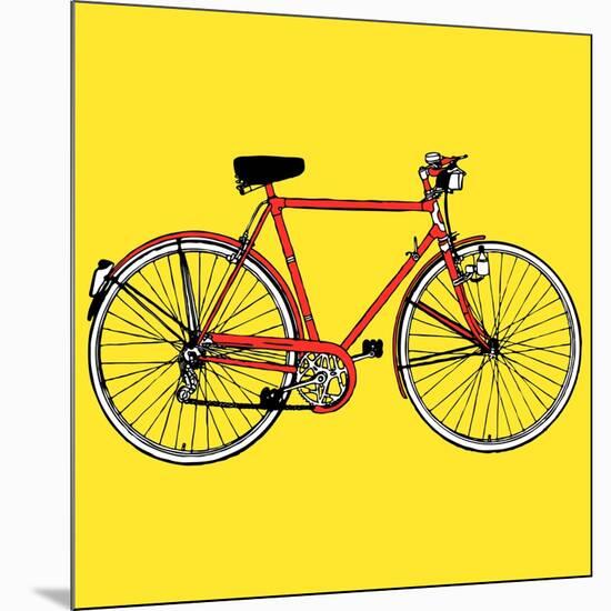 Old Classic Bike Illustration-alvaroc-Mounted Art Print