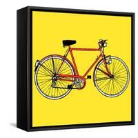 Old Classic Bike Illustration-alvaroc-Framed Stretched Canvas