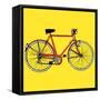 Old Classic Bike Illustration-alvaroc-Framed Stretched Canvas