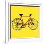 Old Classic Bike Illustration-alvaroc-Framed Art Print