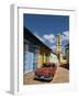 Old Classic Chevy on Cobblestone Street of Trinidad, Cuba-Bill Bachmann-Framed Photographic Print